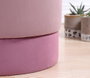 Atelier Del Sofa Puf de Terciopelo Rosa
